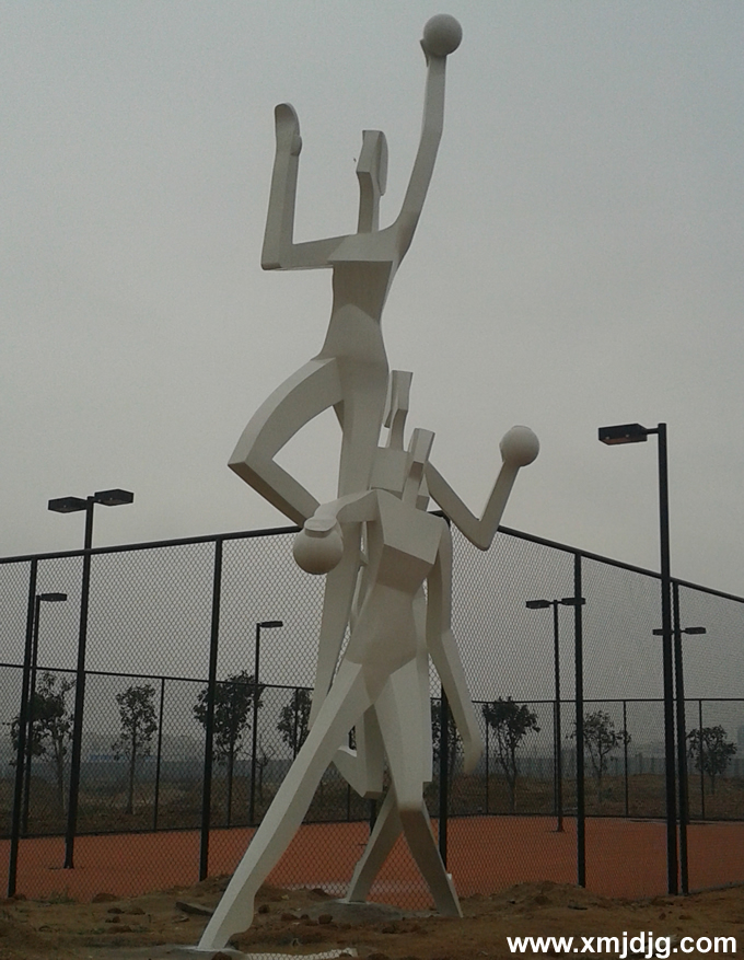 金地集团不锈钢烤漆雕塑