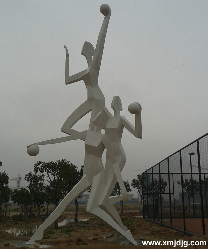 金地集团不锈钢烤漆雕塑