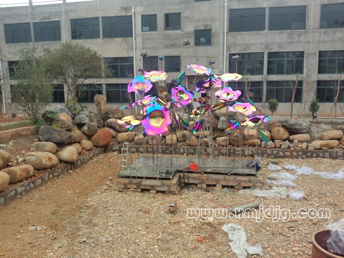 荷叶不锈钢锻造抛光镀钛